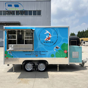 La Chine extérieur rue café mobile crème glacée fast food kiosque de vente <span class=keywords><strong>remorque</strong></span> restaurant mobile camion alimentaire magasin d'alimentation à vendre aux États-Unis - Product Image 4