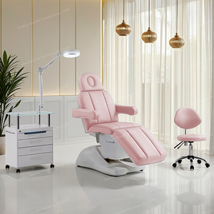 Giường massage hiện đại có thể điều chỉnh màu nâu, giường kỹ thuật nối mi điện, giường thẩm mỹ viện - Product Image 2