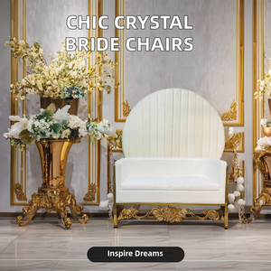 <span class=keywords><strong>Chaise</strong></span> de mariée en toile de fond lumineuse en acrylique pour mariages et fêtes Décorations de location élégantes - Product Image 6