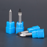 HUHAO PCD Outil de sculpture Cutter Wearability couteau tranchant diamètre 0.2mm-1.0mm pour coupe/gravure/coupe/perceuse 5161
