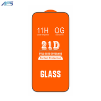 Protection d'écran en verre trempé 9H 21D de haute qualité, couverture intégrale, étanche, 99% transparente, anti-huile pour téléphone portable