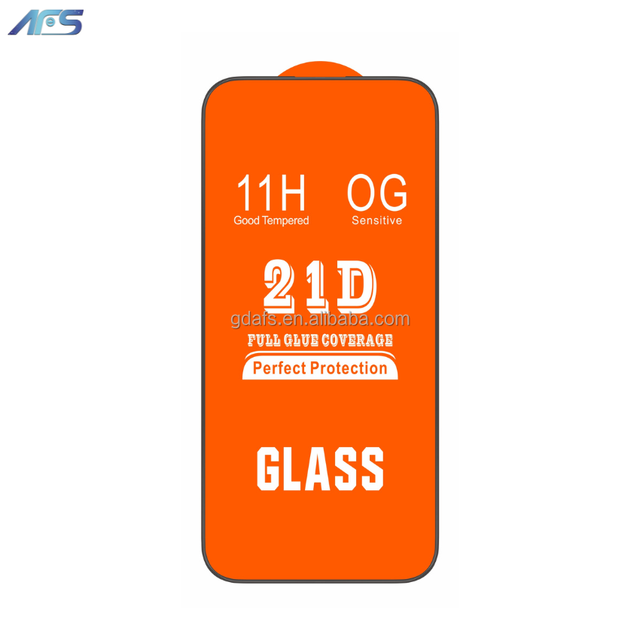 High Quality 9H 21D Tempered Glass Full Coverage Waterproof 99% Transparent Anti-Oil Screen Protector for Mobile Phone
