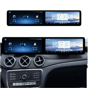 Pantalla Dual Android de 24.6 Pulgadas para <span class=keywords><strong>Mercedes</strong></span>-Benz Clase A W176 X156 GLA CLA A180 <span class=keywords><strong>A200</strong></span> NTG4.5 NTG5.0, <span class=keywords><strong>Carplay</strong></span> Inalámbrico, 8 Núcleos, 8+128G - Product Image 1