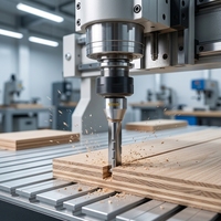 BoMeiJK TCT Fraise à rainurer 3 dents à angle de hélice de 45° en carbure pour le travail du bois CNC haute vitesse, pour MDF/Contreplaqué/OSB/Placage ODM/OEM