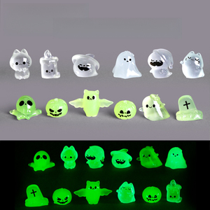 KI Zhuojing Micro-paesaggio Luminoso Halloween Fantasma Carino <span class=keywords><strong>Diavolo</strong></span> Zucca Decorazione Accessori Fai da Te Piccolo Ornamento in Resina - Product Image 1