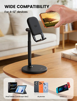 Support de téléphone portable réglable en hauteur et en angle Lamicall STDP06, support de tablette de bureau robuste, support extensible, accessoires de bureau