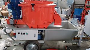 Mit CE-Konstruktion Zementmörtel-Sprüh maschine Kleine elektrische Wandputz maschine Beton-Stuck mischer mit Pumpe - Product Image 3