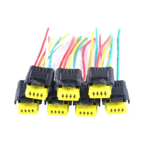 Conectores eléctricos automotrices FCI impermeables, 4 pines, 1,5 MM, hembra, arnés de cables automático, DJ7047B-1.5-21, 211PC042S4021