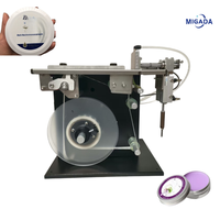 Machine d'étiquetage et de scellage semi-automatique électrique pour surfaces planes, pour boîtes et caisses en carton, avec étiquettes en papier PLC