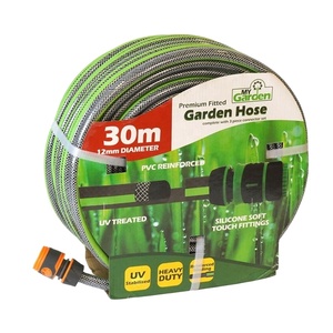 <span class=keywords><strong>Tuyau</strong></span> d'<span class=keywords><strong>arrosage</strong></span> de jardin en PVC robuste, 19 mm, 40 m, 4 plis, 5 couches, 5/8, blanc-jaune, femelle-femelle, pour dévidoir - Product Image 1