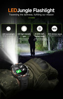 Montre connectée GPS avec assistant vocal IA GPT, Bluetooth, batterie 1200 mAh, appels, altimètre, boussole, réponse WhatsApp, nouvelle fonction de suivi des données sportives KC108