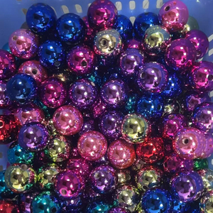 Reviright 16mm 200pcs Mixed Colors Round Handcrafted Colored Acrylic <b>Beads</b> for Making Pen <b>Bead</b> Jewelry - Product Image 2