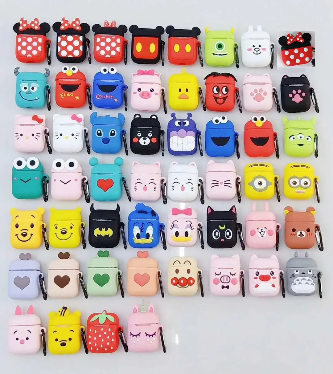 Headphone Protective Skin Cover For Airpods Case Silicone Earphone Case For Air Pods Cartoon Cute Bag