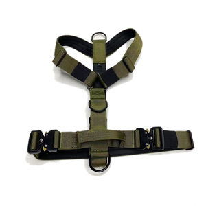 Set Harnesses Anjing Taktis, Kalung Anjing yang Dapat Disesuaikan, Tali Anjing dengan Bantalan Neoprene dan Gesper Logam untuk Latihan Anjing di Luar Ruangan - Product Image 3