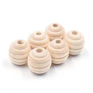 Manufacturer Wholesale 20mm Log Natural Color Garland Spacer Hemu Loose <b>Wood</b> <b>Beads</b> for Chain Bracelet Food Grade Baby Molar Toys - Product Image 5