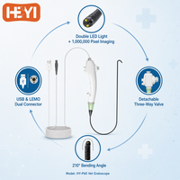 Endoscope vétérinaire vidéo portable flexible 1080P HD, caméra à main avec connecteur USB LEMO 210° de flexion pour surveillance patient