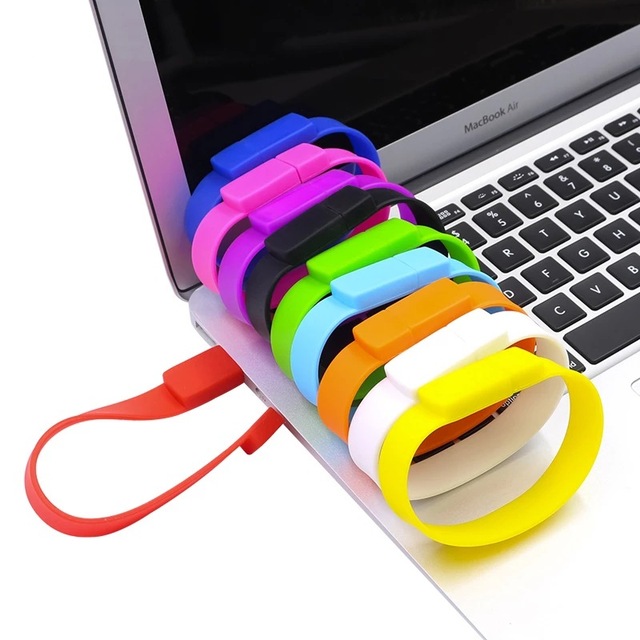 Custom 8gb Wristbands USB 2.0 Personalized Silicone Bracelet USB Flash Drive 16GB
