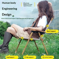 Ensemble portable de chaise pliante Kermit et table de pêche pour camping en plein air, mobilier d'extérieur
