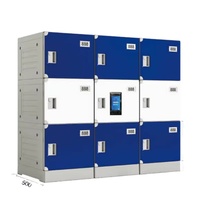 Casier intelligent pour supermarché avec code-barres, casier de rangement intelligent pour bagages en plastique ABS