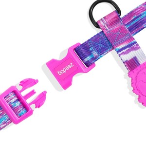 Glitch 502 H-Harness สายรัดอกสุนัขลายสีชมพูสีฟ้าปรับขนาดได้ - Product Image 3