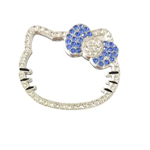 Miroir compact en alliage avec strass pleine surface effet diamant, breloques DIY à dos plat, accessoires pour coques de téléphone, sacs et pochettes - Product Image 5