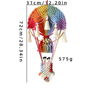 Nouveau ballon à Air chaud tenture <span class=keywords><strong>murale</strong></span> à la main tissage <span class=keywords><strong>tapisserie</strong></span> décoration <span class=keywords><strong>murale</strong></span> Style bohème décoration de la maison chambre - Product Image 5