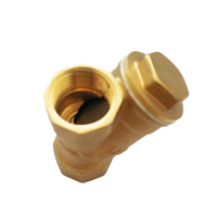 Vanne de filtration manuelle en laiton en forme de Y avec joints EPDM/FKM/PTFE et taille de port de 1/2, 3/4, 1 pouce pour le contrôle des structures aquatiques