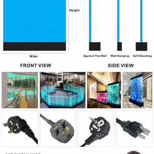 แผงกั้นน้ำแบบฟอง LED กันน้ำเคลื่อนย้ายได้ดีที่สุดสำหรับตกแต่งร้านอาหาร - Product Image 6