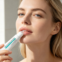 Sérum pour les lèvres à l'acide hyaluronique PDRN, sérum pour les lèvres rajeunissant PDRN avancé, lèvres brillantes, exfoliant doux et lissant, hydratant pour les lèvres