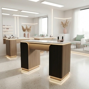Table de travail pour <span class=keywords><strong>ongles</strong></span> moderne et durable avec tiroirs de rangement et barre <span class=keywords><strong>à</strong></span> <span class=keywords><strong>ongles</strong></span> pour salon de manucure professionnel - Product Image 1