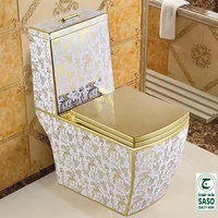 Confortable, toilette de luxe en céramique chinoise, royale, personnalisé, dorée