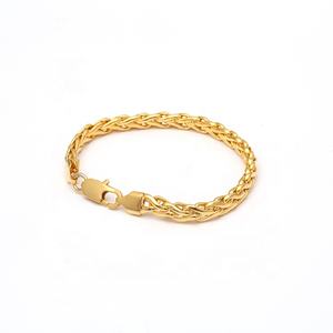 Pulsera de cuerda de trigo de espiga chapada en oro para hombre y mujer, joyería minimalista, tendencia, 2021 - Product Image 4