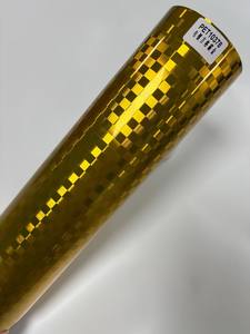 Vinilo Adhesivo Cromado a Cuadros de Fibra de Carbono para Automóviles, Vinilo Brillante para Envolver Automóviles, Película para Cubrir Motocicletas - Product Image 3