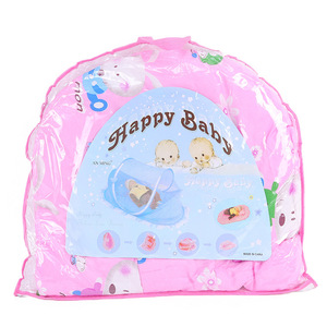 Moustiquaire bébé transfrontalière la plus vendue, nouvelle moustiquaire pliable avec matelas en coton pour bébés, motif dessin animé pour enfants - Product Image 4