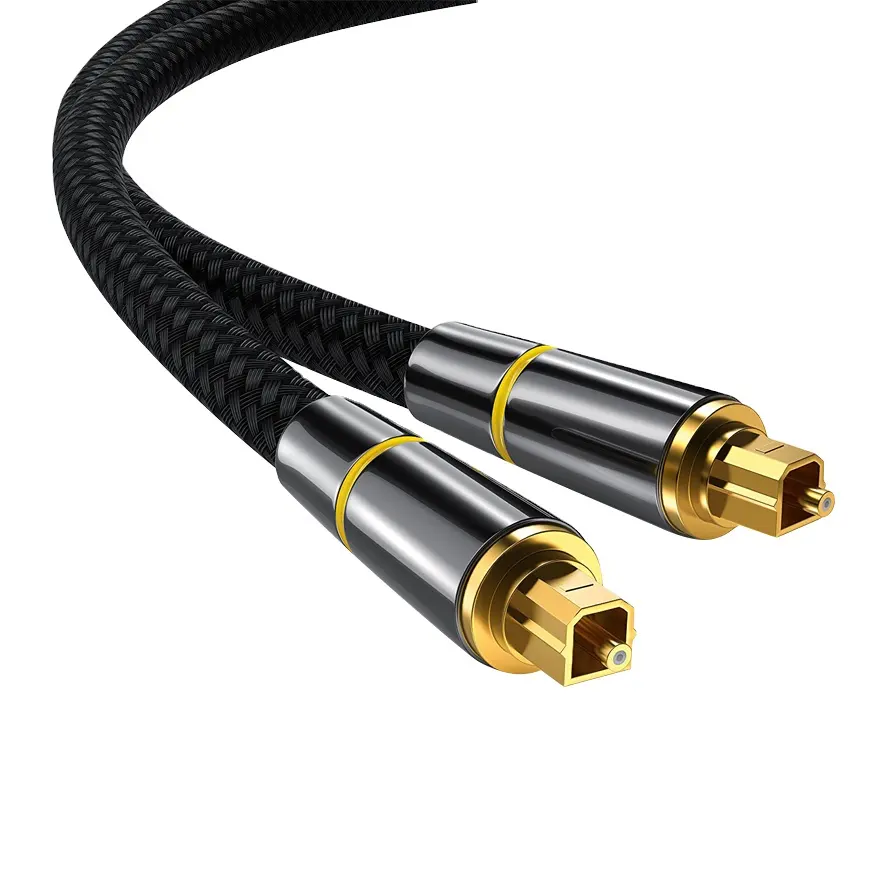 Câble audio <span class=keywords><strong>numérique</strong></span> professionnel à faible bruit, en PVC, Fiber optique, stéréo, 10 fiches femelles, vente en gros