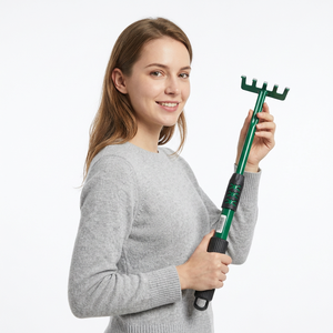 JAYA MATA JM167 Fourche de jardin manuelle 13 pouces à 5 dents en acier avec poignée en PVC pour le désherbage, le desserrage du sol et l'entretien des jardins - Product Image 6