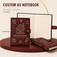 Offre Spéciale – Carnet A5 en Cuir PU Personnalisé, Reliure Cousue, Couverture Rigide, 100 Feuilles, Logo Personnalisé, Journal de Vacances, Étudiant