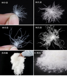 5% piuma d'oca bianca 95% piuma d'oca bianca piuma orecchini senza dor Giù giacca <span class=keywords><strong>piumino</strong></span> giù sacco a pelo materiale <span class=keywords><strong>di</strong></span> riempimento - Product Image 5