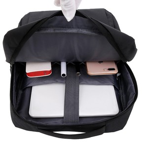 Laptop <b>Backpack</b> For Business Travel With <b>Computer</b> Interlayer And USB Charging Port Unisex Gray - Product Image 4