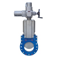 Vanne à lame couteau Yoonad ANSI Pn10/Pn16/Cl600/Pn25 avec joint en caoutchouc solide encapsulé et siège résilient NRS, homologuée pour l'eau potable