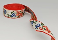Sangle d'artisanat brodée par le vent ethnique sans élastique pour vêtements jupes sacs chaussures textiles de maison