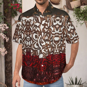 เสื้อเชิ้ตแขนกุดผู้ชายสไตล์วินเทจลำลองสั่งทำขายส่ง พิมพ์ลายดิจิตอลแบบระเหิด 3 มิติทั่วตัว ผ้าโพลีเอสเตอร์ - Product Image 3