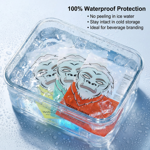 Nouvelles étiquettes rétractables en PET/PVC imperméables pour bouteilles de boissons, couleur personnalisée, design innovant - Product Image 2