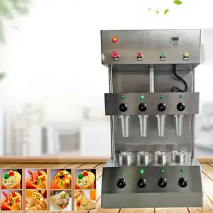 Fabricante de cone de sorvete para pizza, máquina de fazer copo de waffle comestível para venda imperdível