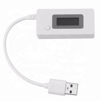 KCX-017 Medidor de Corriente y Voltaje USB Mini con Pantalla LCD, Monitor de Capacidad, Detector de 3V-7V, Probador de Energía Móvil