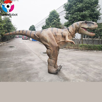 Kostum Dinosaurus Animatronik Realistis untuk Anak-Anak Terbuat dari Busa Logam Silikon untuk Penggunaan di Sekolah & Taman Hiburan Model Produk