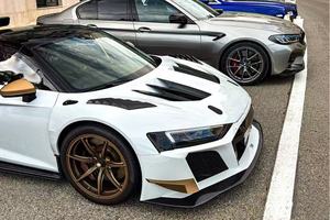 Audi <span class=keywords><strong>R8</strong></span> 5.2 serat karbon Kit bodi spakbor & spoiler baru (2017-2024) - Product Image 4