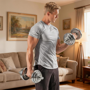 Venta al por Mayor <span class=keywords><strong>de</strong></span> Fábrica, Juegos <span class=keywords><strong>de</strong></span> Mancuernas Ajustables <span class=keywords><strong>de</strong></span> 10-50kg, Equipo <span class=keywords><strong>de</strong></span> Gimnasio en Casa <span class=keywords><strong>de</strong></span> Hierro Fundido para Culturismo, Levantamiento <span class=keywords><strong>de</strong></span> Pesas y Entrenamiento, con Logotipo Personalizado - Product Image 5