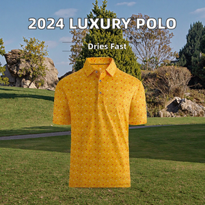 Camiseta de Golf de Manga Corta para Hombre, Verano 2026, de Lujo, Alta Calidad, Elástica, Sublimada, de Secado Rápido - Product Image 2