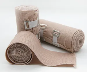 Rouleaux de Bandage médical en plâtre de Paris, bandes élastiques en Spandex à tissage uni